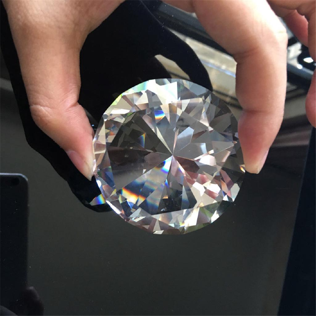 AUG Dongxi transparente grande 60 mm K9 cristal diamante vidrio arte papel papel decoración adorno (8)