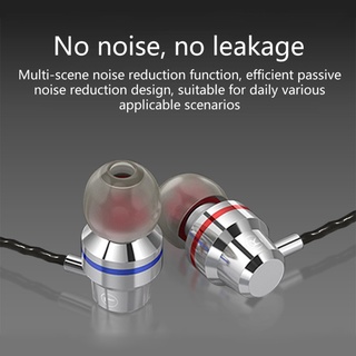 men.mx Heavy Bass In-ear Wired Mobile Phone Headset Subwoofer with Noise Cancellation