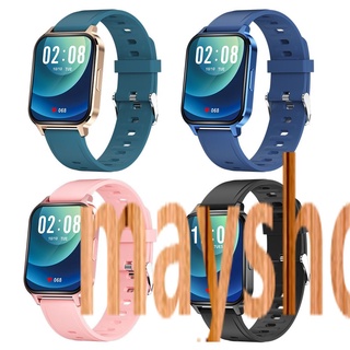 mayshowt q18 smart watch hombres mujeres 1.7 pulgadas full touch frecuencia cardíaca presión arterial fitness tracker smartwatch pulsera deportiva ip68 impermeable mayshowt