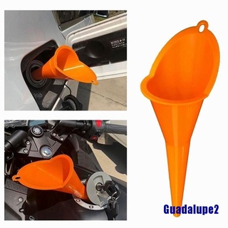 (Guadalupe2) Motorcycle Car Long Mouth Funnel Plastic Refueling Oil Liquid Spout Filling (1)