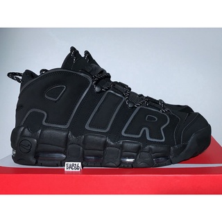Nike Air More Uptempo Pippen Triple Black 3M Reflective 414962-004 Basketball shoes Ck4m
