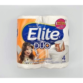 Elite Duo Papel Higienico 4 Piezas con Mini Rollo (1)