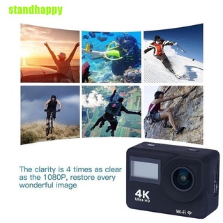 Standhappy 4K 1080P HD 2" Dual pantalla deporte cámara de acción DV WiFi impermeable como Go Pro UK (4)