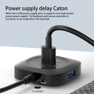 ☆ 2021 USB2.0/3.0 docking station with power supply HUB splitter USB docking station one for four Can be connected to mobile phone tablet PS4 CUSTER