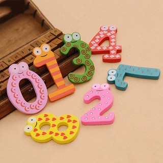 Números magnéticos de letras/imanes de madera para nevera juguetes números del alfabeto números educativos Paster
