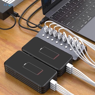 KEYIM USB Hub 3.0, 7-Port USB Data Hub Splitter with 1 Charging Port for Windows, Mac