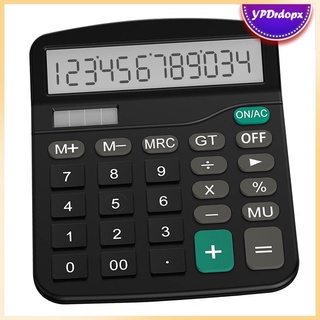 [bueno] calculadora, función estándar calculadora de escritorio, calculadora básica de energía solar calculadora de contabilidad de 12 dígitos