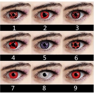 Cosplay Color Contact Lenses Halloween Anime Makeup Sharingan Beauty Contact Lenses Eye Cosmetic Lens