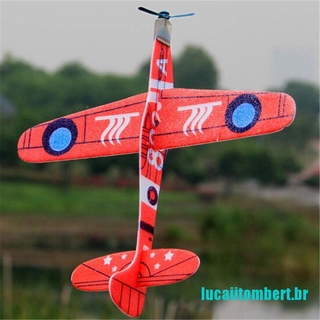 () 19 cm tiro de mano planeador volador aviones de espuma avión fiesta bolsa de rellenos juguetes de niños (1)