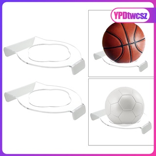 2PCS Ball Holders Wall Mount Sports Exercise Ball Storage Rack Organizer for Display Basketball Volleyball Soccer