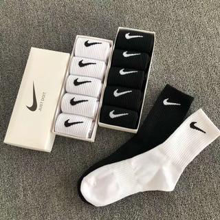(Algodón Puro De Alta Calidad) Nike Sock Everyday-Cojín Superior Alto (1)
