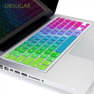 ursugar protector us modelo de goma arco iris teclado cubierta de la piel pc colorido super delgado caso de silicona