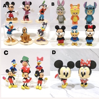 Mickey Mouse Disney figura de acción de juguete decoración de pastel Topper Set de tarta contenido 6 piezas (1)