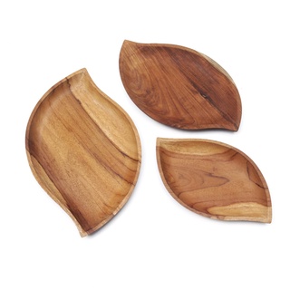 Tanaka L, M,& S - bandeja de madera, plato de madera, bandeja de madera, vajilla, cuenco de madera