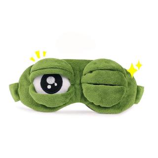 Máscara de Dormir suave Portátil/cubierta de ojos de rana durmiendo/venta Divertida unisex para viaje/Dormir (7)