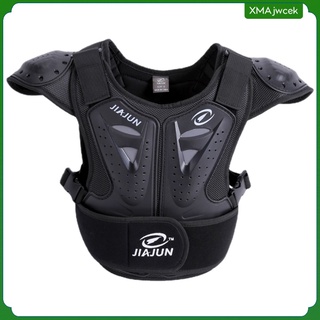 [xmajwcek] chaleco de niños protector de pecho espalda columna protector armadura Chamarra ciclismo motocross (8)