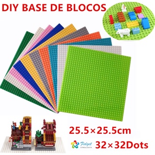 25.5x25.5cm/32x32 puntos pequeños Partículas bloques De construcción tablero Base compatible con LEGO niños juguetes educativos juguetes De educación cumpleaños colección juego Brain