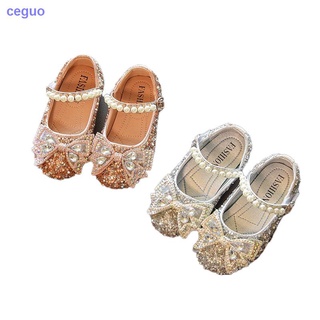 niñas princesa zapatos 2021 nueva niña bebé estilo extranjero zapatos de cuero rhinestone zapatos de baile plano medio grande niños zapatos