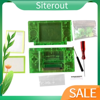 lente de pantalla de carcasa de repuesto completo verde transparente para nintendo ds lite