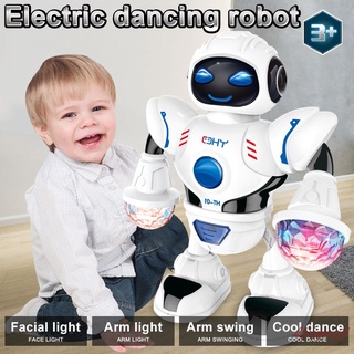 Divertido Robot de baile juguete electrónico con música iluminación juguetes regalo para niños niños