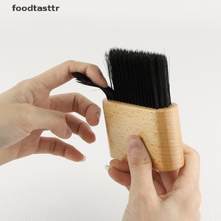 【stt】 Professional Salon Hair Cutting Neck Face Duster Brushes With Wooden Handle .
