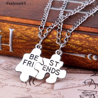 ifashion65 1 par de collares colgantes de mejores amigos/rompecabezas/cadena de letras/collar mx