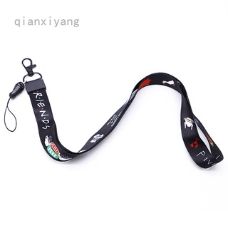 Qianxiyang TV Old Friends multifunción teléfono móvil correa de llave cuerda cordón cuello banda de teléfono móvil decoración
