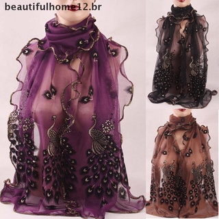 Beautifulhome12.[br] Bufanda/bufanda/pañuelo largo De estilo Vintage para mujer