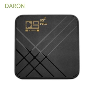 DARON 1GB 8GB Set Top Box 2.4G 5G WIFI Reproductor multimedia WiFi Smart TV Box Equipos de video Receptores de TV H.265 4K Android 10.0 HD D9 PRO TV Box