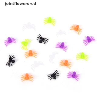 jo7mx 200 unids/set de arañas miniatura de plástico de halloween de varios colores decorar juguetes pequeños martijn