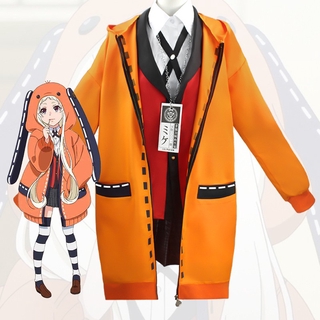 Kakegurui Runa Chamarra Yomozuki Cosplay Disfraz Mono Jabami Yumeko Uniformes Escolares Vestido De Halloween Parte Conjunto