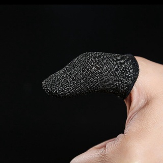 1 par de juego móvil negro yemas de dedo antisudor artefacto versión deportiva profesional R6L6 (3)