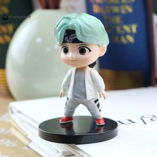 7Pcs/1Set Korean BTS Figurine Collection Members Hand-made Table Ornaments Dolls Gifts (8)