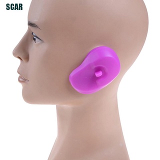 1 par de fundas de silicona para el cabello/tinte para el cabello/cubiertas para los oídos evitan que las manchas