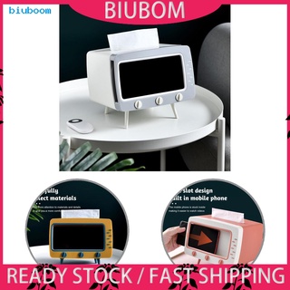 Biuboom - contenedor de pañuelos de 4 colores, con soporte para teléfono, para el hogar
