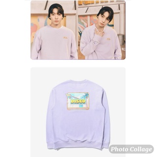 Básico BTS Jungkook Disco luz púrpura DTF impresión suéter