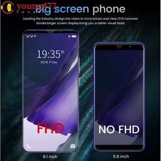 young477 Note30plus 8g+512g Mobile Phone 5.8 Inch Screen Face Unlock Fingerprint Recognition Smartphone