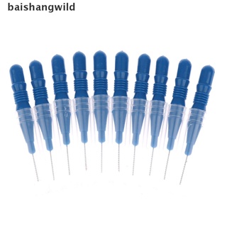 BWMX 20Pcs Clean Tooth Floss Head Hygiene Dental Plastic Interdental Brush Toothpick BWW