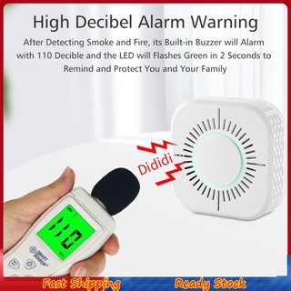 ready wifi detectores de humo protección contra incendios portátil detector de humo hogar seguridad humo alarma sensor pick