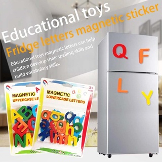 CLEOES Kids Counting Tool Alphabet Letters Stickers Spelling Tool Magnetic Digital Magnetic Stickers Digital Magnetic Stickers Children Toy 26pcs Magnetic Learning Alphabet Learning Spelling Counting Toddlers Learning Plastic Refrigerator Stickers (9)