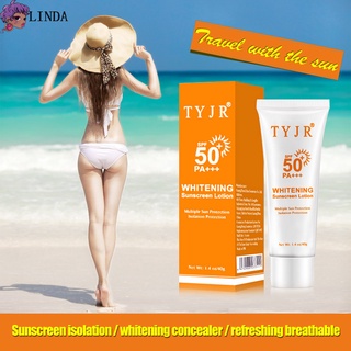 Linda SPF 50 Facial cuerpo protector solar loción blanqueamiento protector solar protector solar crema hidratante