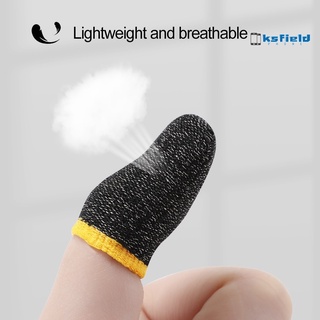 virginia 2 piezas de fibra de carbono a prueba de sudor para juegos móviles, Protector de dedos para cunas (8)