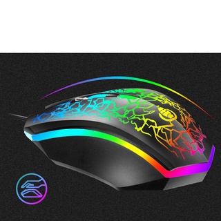 Wired Gaming Keyboard And Mouse Combo RGB Waterproof Ergonomic USB Gamer Kit