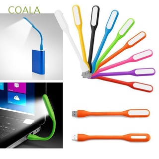 COALA 2Pcs Fashion USB LED Light Laptop Flexible Reading Lamp Mini Notebook Computer Bright Silica Gel/Multicolor