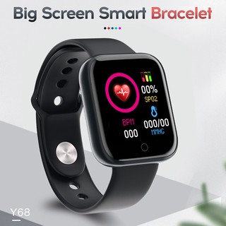 🔥Promotion🔥 9 colorsReloj inteligente Promotion Y68 con Bluetooth/pulsera Fitness Monitor Cardíaco Smartwatch