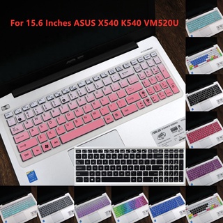 Cubierta protectora ultrafina de silicona suave para teclado Asus X540 K540 Vm520U pulgadas