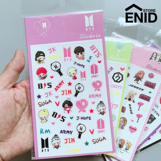 【Ready Stock】Enid Kpop BTS Blackpink Twice PVC DIY Scrapbook Album Decorative Stickers Decals