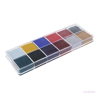 casa profesional cara cuerpo 12 colores pintura al óleo pigmento para belleza kit de maquillaje suministros cosméticos