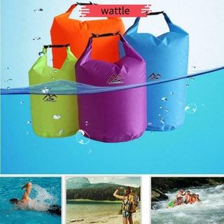 Wattle buena bolsa seca impermeable Rafting flotante canoa Kayak saco ciclismo Durable pesca Camping senderismo gran capacidad bolsa/Multicolor (1)