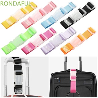 RONDAFUL Ajustable Cinta de nylon Suministros de aeronaves Cinturón de equipaje Accesorios de equipaje Portátil Paquete de Seguridad Accesorios de viaje Colorido Botón/Multicolor